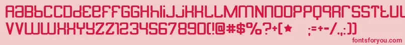 butterbelly Font – Red Fonts on Pink Background