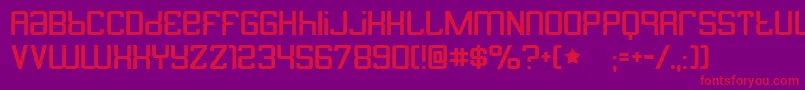 butterbelly Font – Red Fonts on Purple Background