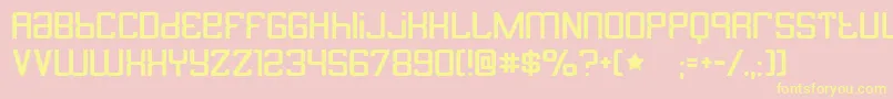 butterbelly Font – Yellow Fonts on Pink Background