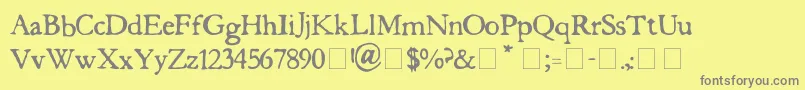 More about butterbrotpapier Font butterbrotpapier Font – Gray Fonts on Yellow Background