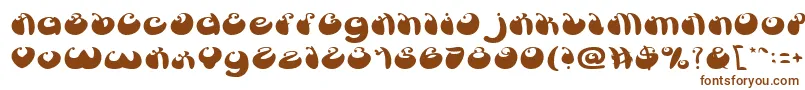 BUTTERFLY Font – Brown Fonts on White Background