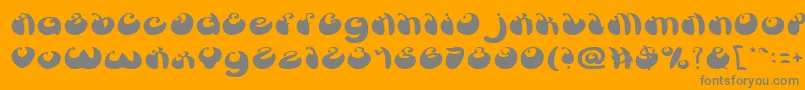 BUTTERFLY Font – Gray Fonts on Orange Background