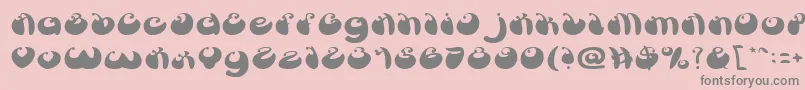 BUTTERFLY Font – Gray Fonts on Pink Background