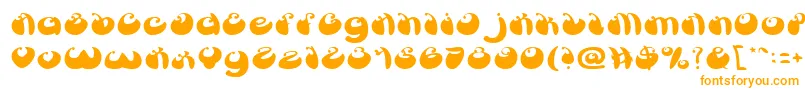 BUTTERFLY Font – Orange Fonts on White Background