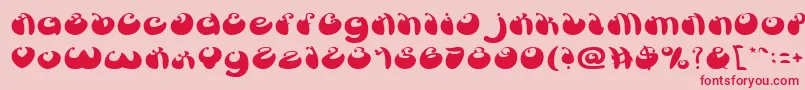 BUTTERFLY Font – Red Fonts on Pink Background