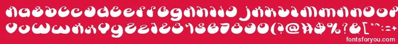 BUTTERFLY Font – White Fonts on Red Background