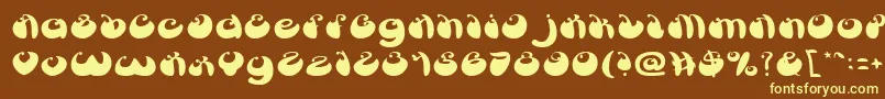 More about BUTTERFLY Font BUTTERFLY Font – Yellow Fonts on Brown Background