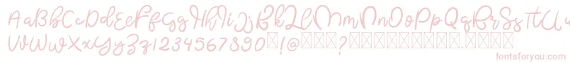 ButterflyFree Font – Pink Fonts on White Background