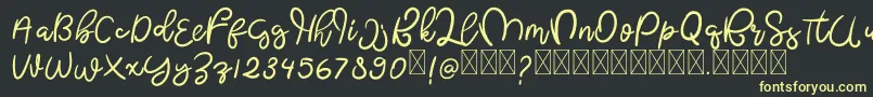 More about ButterflyFree Font ButterflyFree Font – Yellow Fonts on Black Background