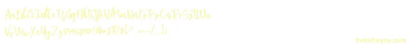 Шрифт Buttle – жёлтые шрифты на белом фоне