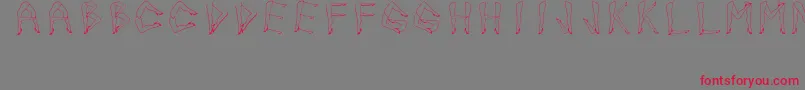 JuanjoSHotLegs Font – Red Fonts on Gray Background