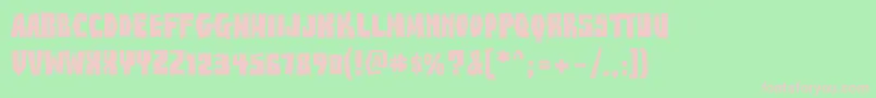 BuzzSawChiAOE Font – Pink Fonts on Green Background