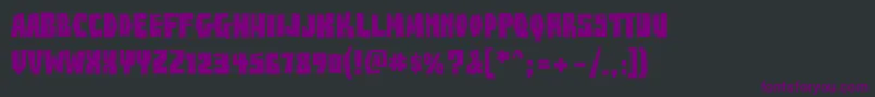 BuzzSawChiAOE Font – Purple Fonts on Black Background