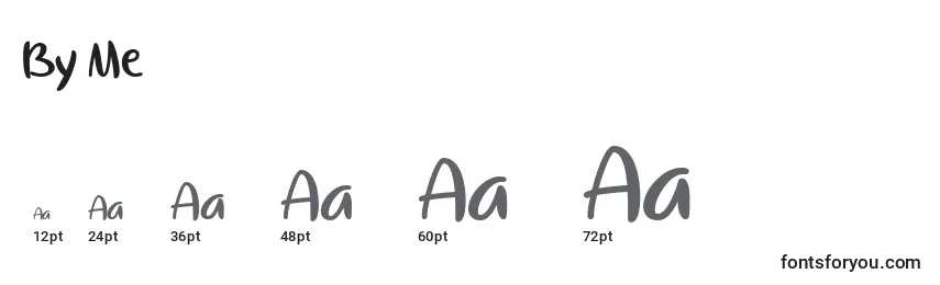 Größen der Schriftart By Me  