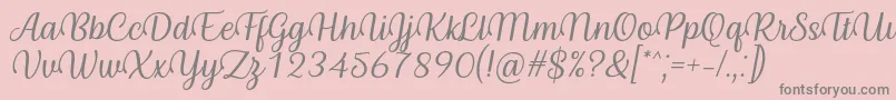 More about Byby Font Italic Font Byby Font Italic Font – Gray Fonts on Pink Background