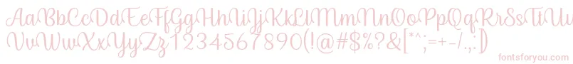Lisätietoja Byby Font Regular-fontista Byby Font Regular-fontti – vaaleanpunaiset fontit