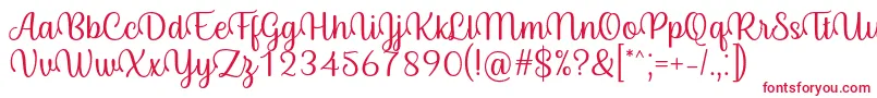 Fonte Byby Font Regular – fontes vermelhas