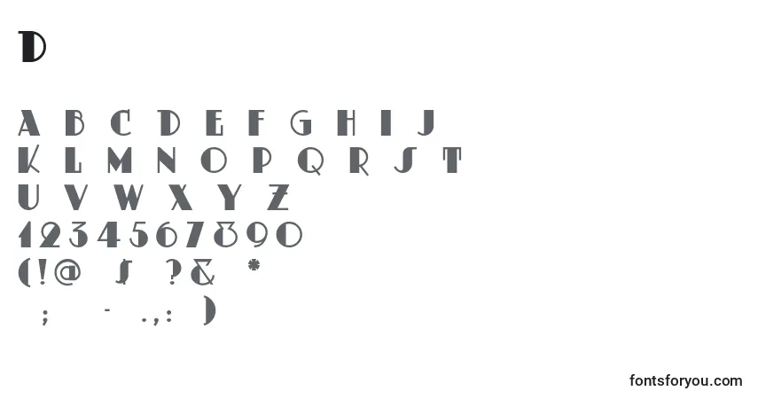 Dustyrose font – alphabet, numbers, special characters