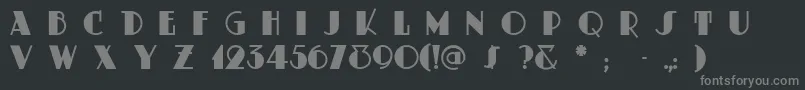 Dustyrose Font – Gray Fonts on Black Background