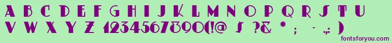 Dustyrose Font – Purple Fonts on Green Background