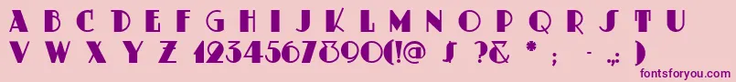 Dustyrose Font – Purple Fonts on Pink Background