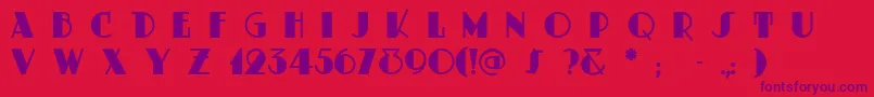 Dustyrose Font – Purple Fonts on Red Background