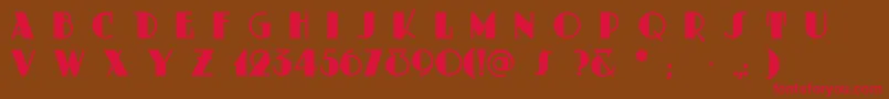Dustyrose Font – Red Fonts on Brown Background