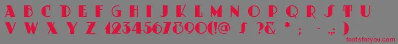 Dustyrose Font – Red Fonts on Gray Background