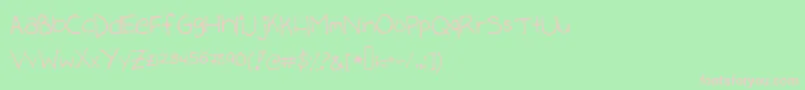 Stephanieee Font – Pink Fonts on Green Background