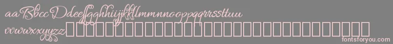 Bykars Demo Font – Pink Fonts on Gray Background