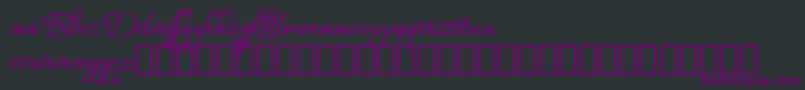 Bykars Demo Font – Purple Fonts on Black Background