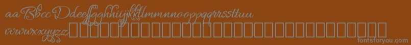 Bykars Demo Font – Gray Fonts on Brown Background