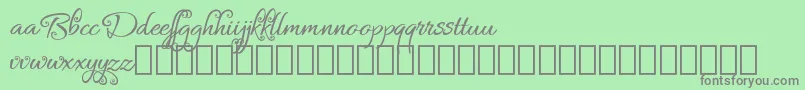 Bykars Demo Font – Gray Fonts on Green Background