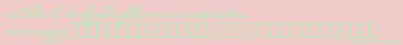 Bykars Demo Font – Green Fonts on Pink Background