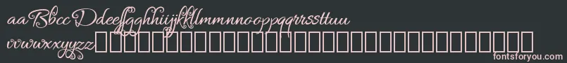 Bykars Demo Font – Pink Fonts on Black Background