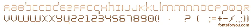 Шрифт bytepolice – коричневые шрифты