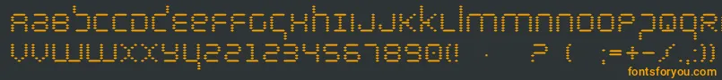Шрифт bytepolice – оранжевые шрифты на чёрном фоне