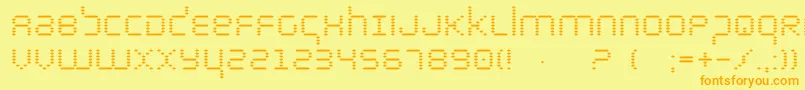 Шрифт bytepolice – оранжевые шрифты на жёлтом фоне