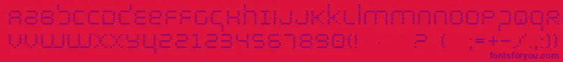 Шрифт bytepolice – фиолетовые шрифты на красном фоне