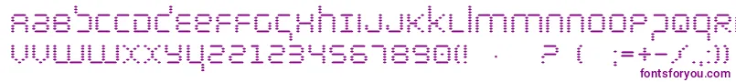 Шрифт bytepolice – фиолетовые шрифты на белом фоне