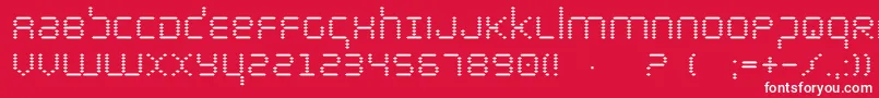 bytepolice Font – White Fonts on Red Background