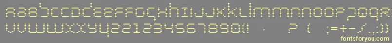 Шрифт bytepolice – жёлтые шрифты на сером фоне