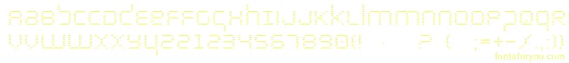Шрифт bytepolice – жёлтые шрифты