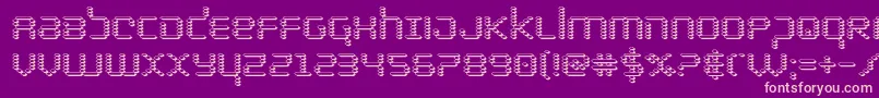 bytepolice3d Font – Pink Fonts on Purple Background