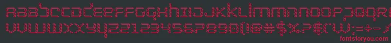 Шрифт bytepolice3d – красные шрифты на чёрном фоне