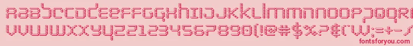 bytepolice3d Font – Red Fonts on Pink Background