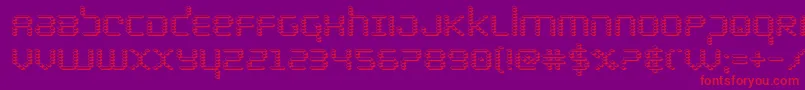 bytepolice3d Font – Red Fonts on Purple Background