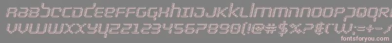 bytepolice3dital Font – Pink Fonts on Gray Background