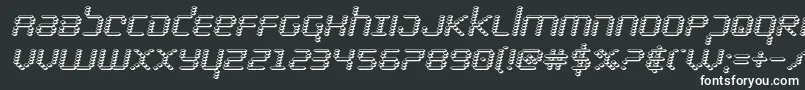 Шрифт bytepolice3dital – белые шрифты на чёрном фоне