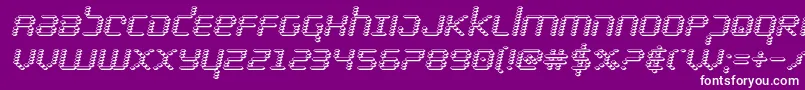 bytepolice3dital Font – White Fonts on Purple Background